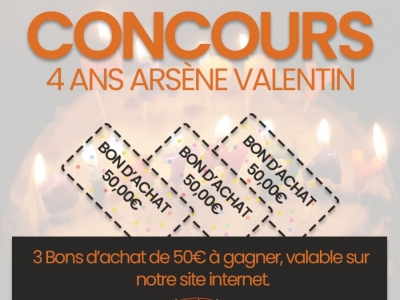 4 ans Arsène Valentin : CONCOURS